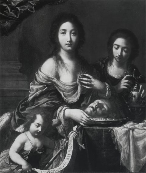 Philadelphia Museum of Art — Dandini Cesare - sec. XVII - Salome con la testa di san Giovanni Battista — insieme, dopo il restauro